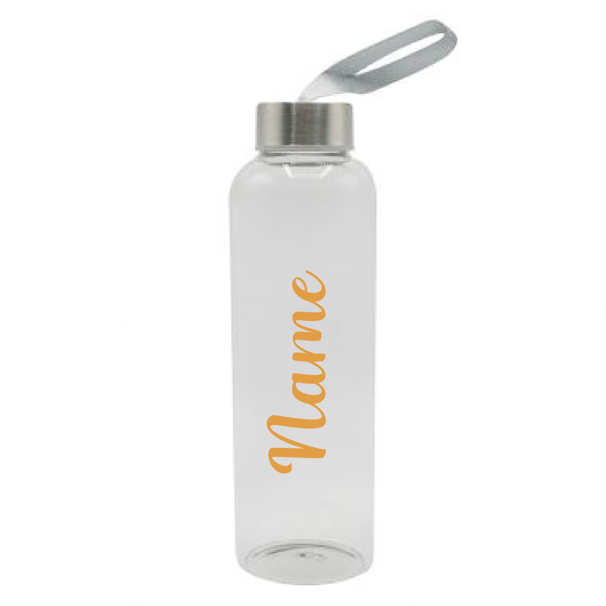 Gold Personalised Glass Water Bottle